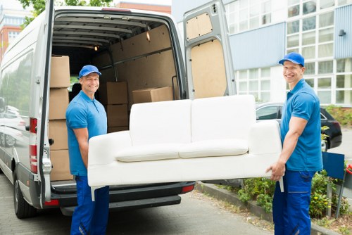Man And Van Hampton team carrying out a safe and organised move