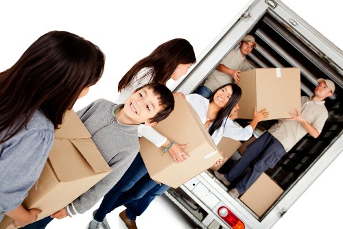Furniture removal team preparing for a local move in Hampton