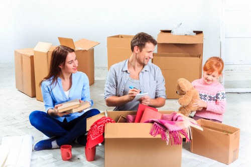 Professional packing and box organisation for a home move in Hampton