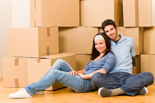 Reused packing materials and responsible moving waste handling