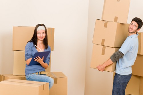 Careful furniture loading for a Hampton home relocation